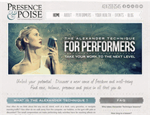 Tablet Screenshot of presenceandpoise.com